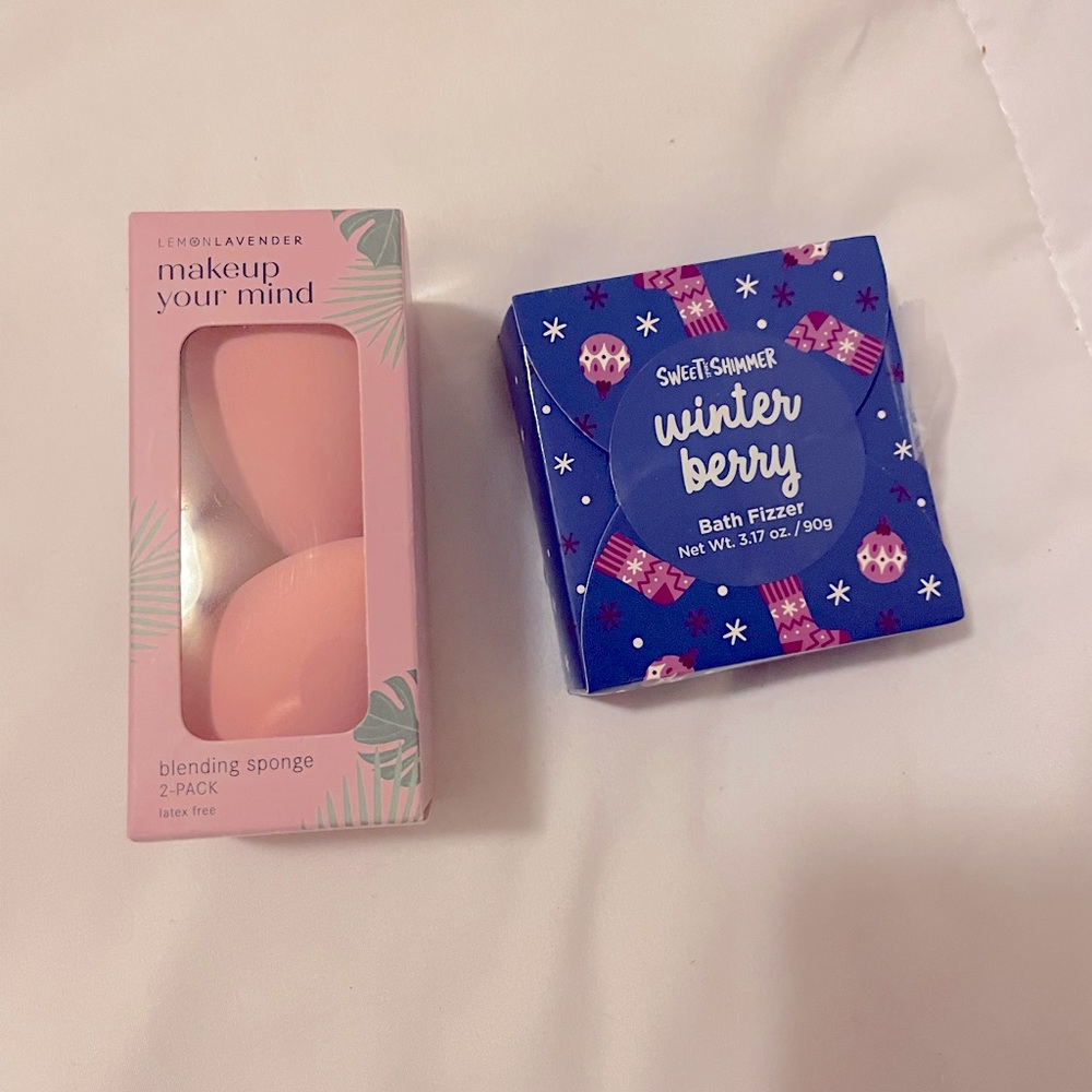Makeup Sponge and Bath Fizzles!
